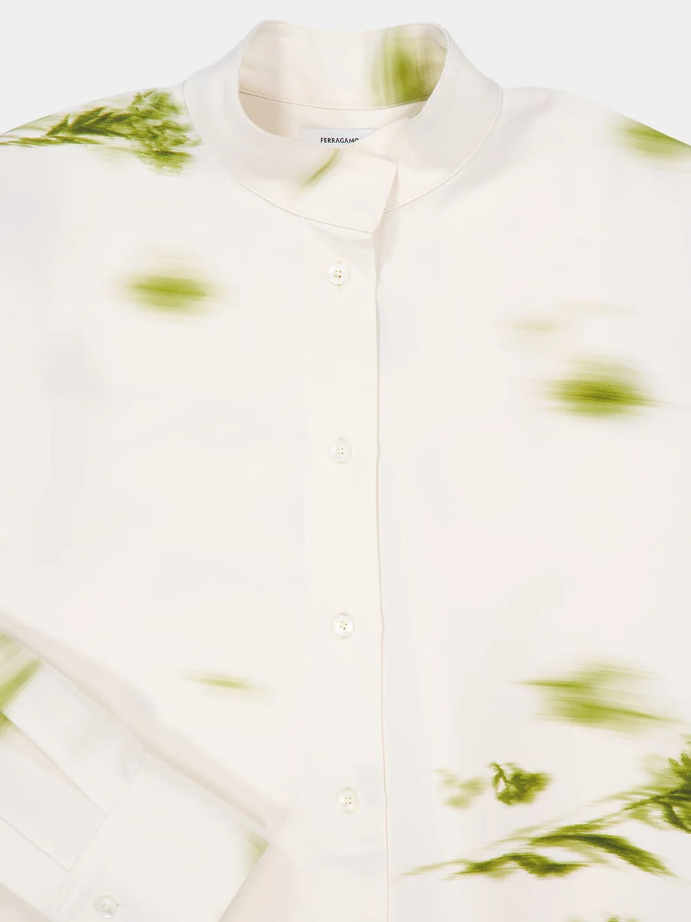 White Blossom Print Shirt Dress - Image 11