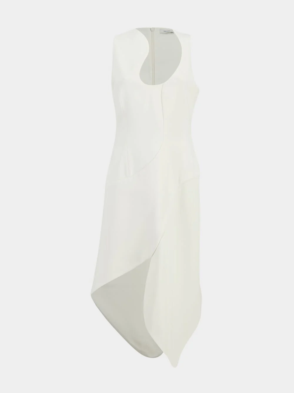 White Sleeveless Midi Dress - Image 2