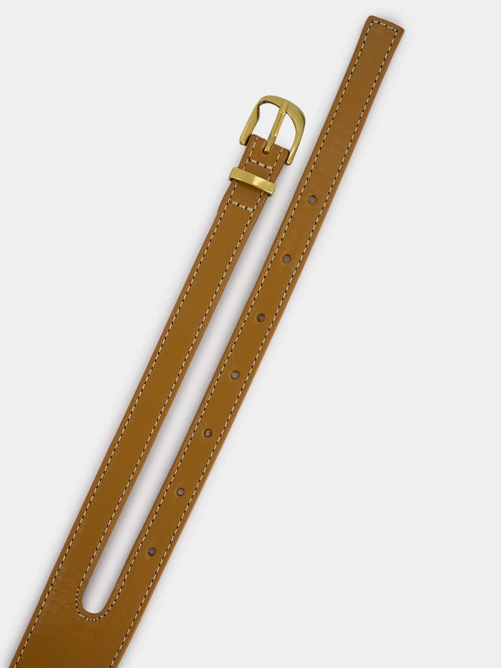 Double-Strap Leather Waist Belt - Image 3
