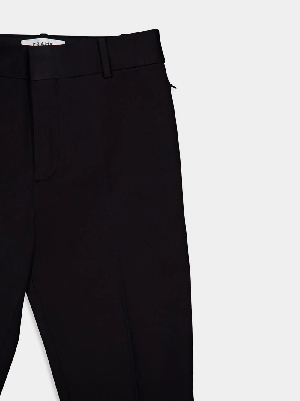 Black Cropped Boot-Cut Trousers - Image 3
