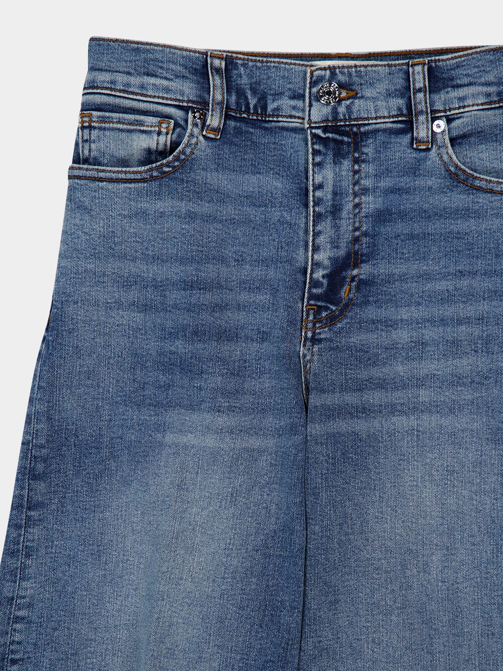 Blue Le Slim Palazzo High-Rise Jeans - Image 3