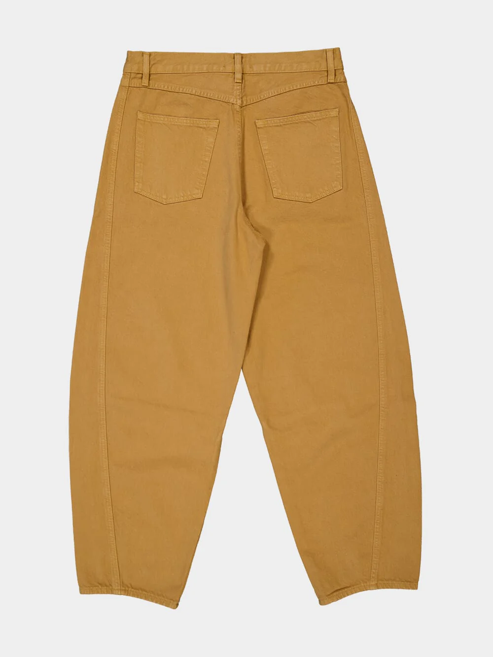 Camel High-Rise Bubble Barrel Jeans - Image 6