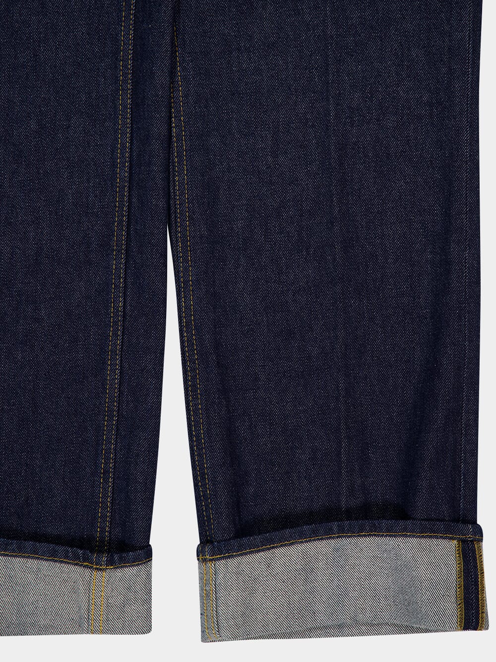 Dark Blue Trapunto Denim Trousers - Image 5