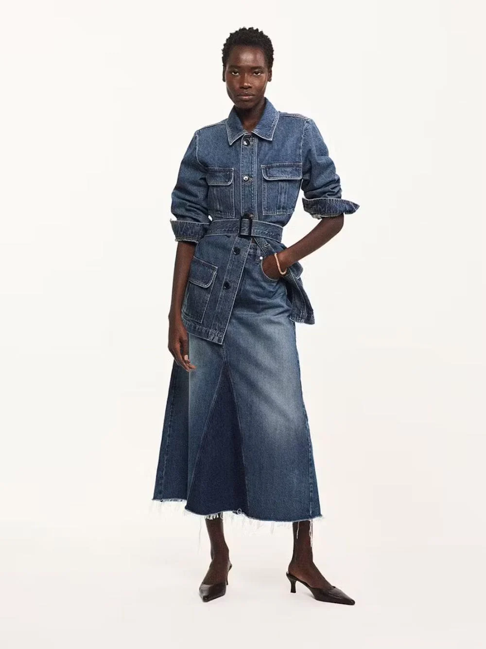 Denim Safari Jacket - Image 2