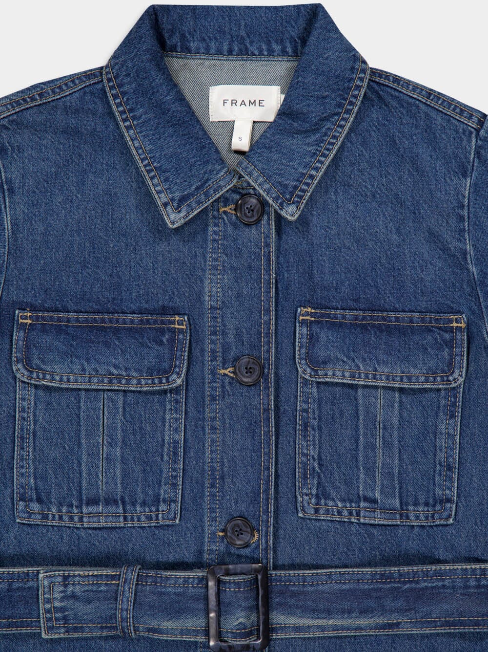 Denim Safari Jacket - Image 4