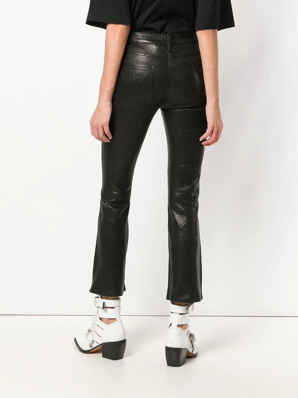 Black Le Crop Mini Boot Trousers - Image 4