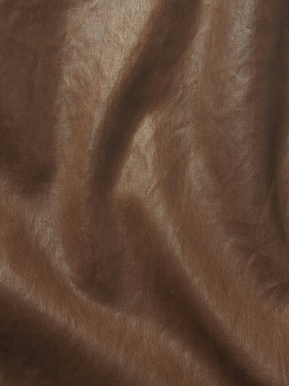 Le Slim Palazzo Leather Trousers in Bark - Image 6