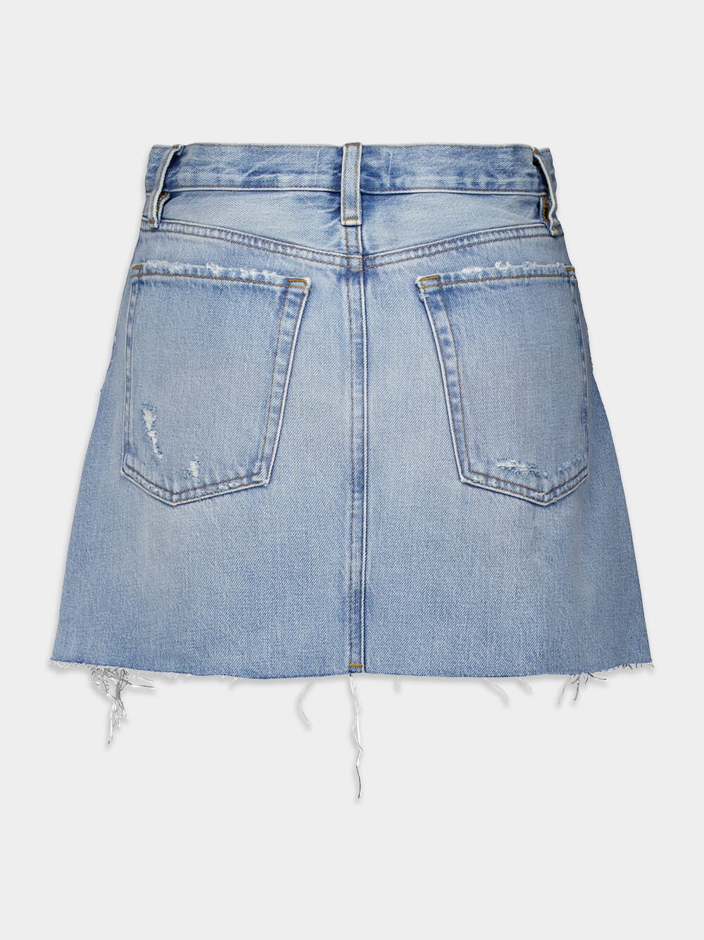 Ripped High-Waisted Denim Skirt - Image 2