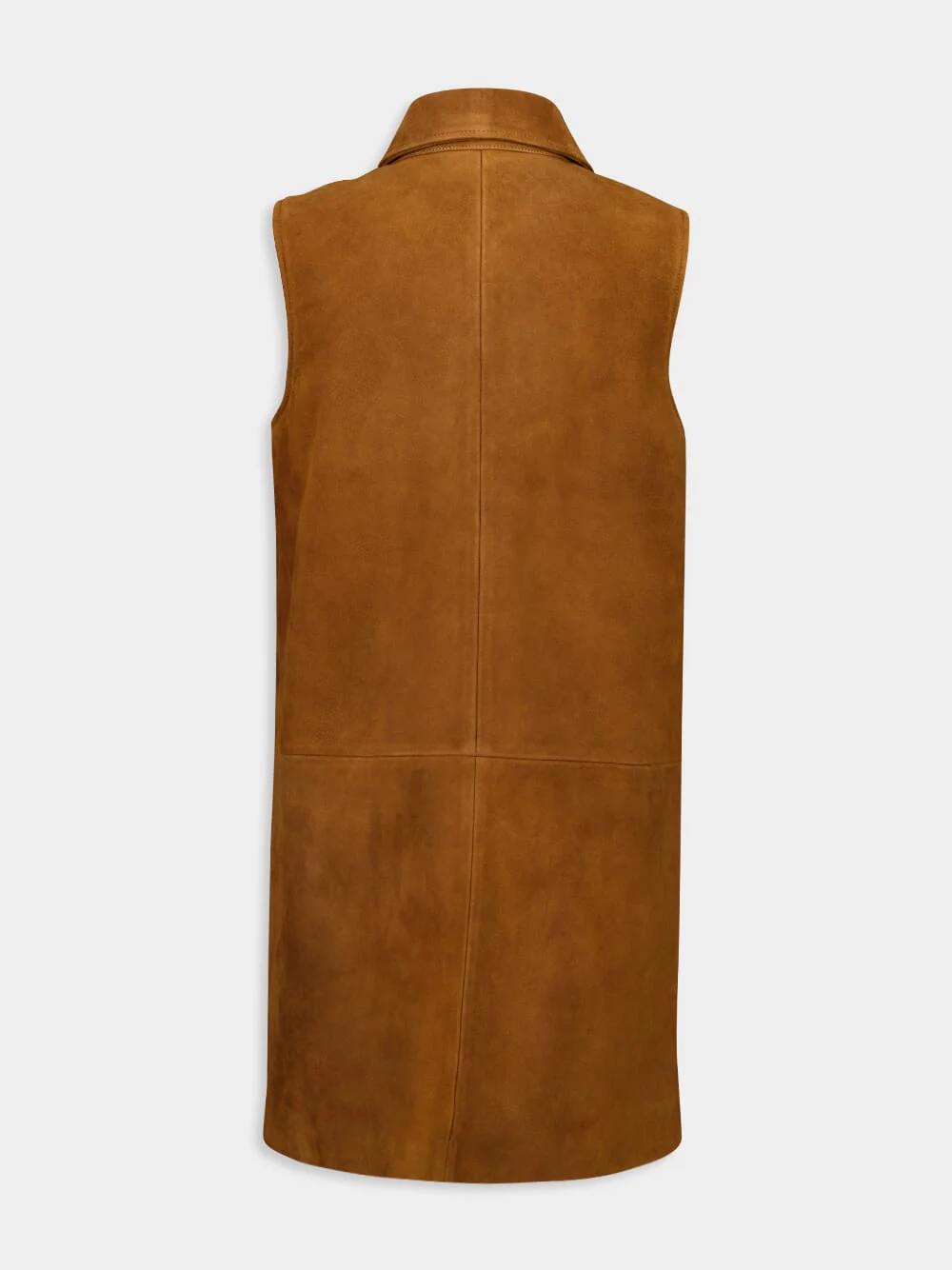 Sepia Suede Sleeveless Shift Dress - Image 2