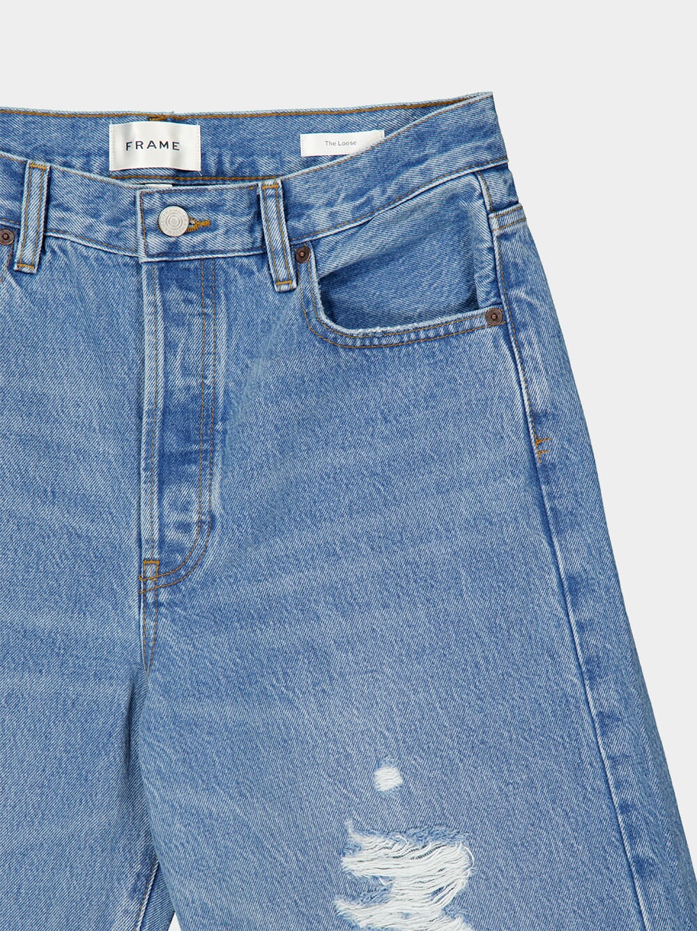 Sun Drop Blue Loose Wide-Leg Jeans - Image 3