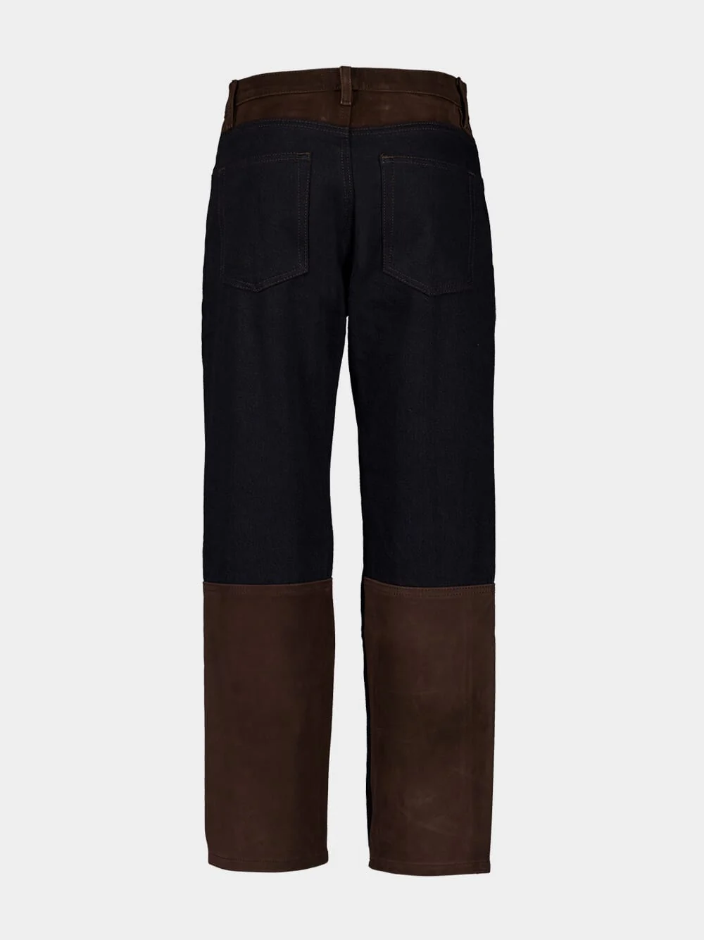 The Equestrian Straight-Leg Suede Trousers - Image 2