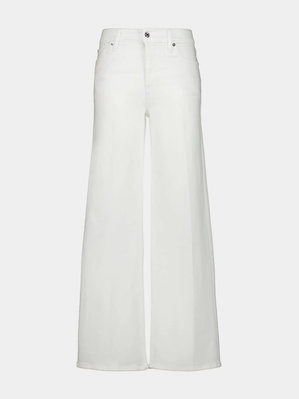 White Le Slim Palazzo Jeans