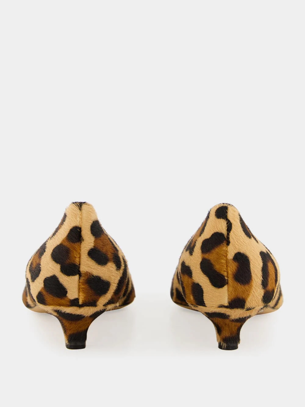 Natural Leo Pony Hair Kitten Heels - Image 5