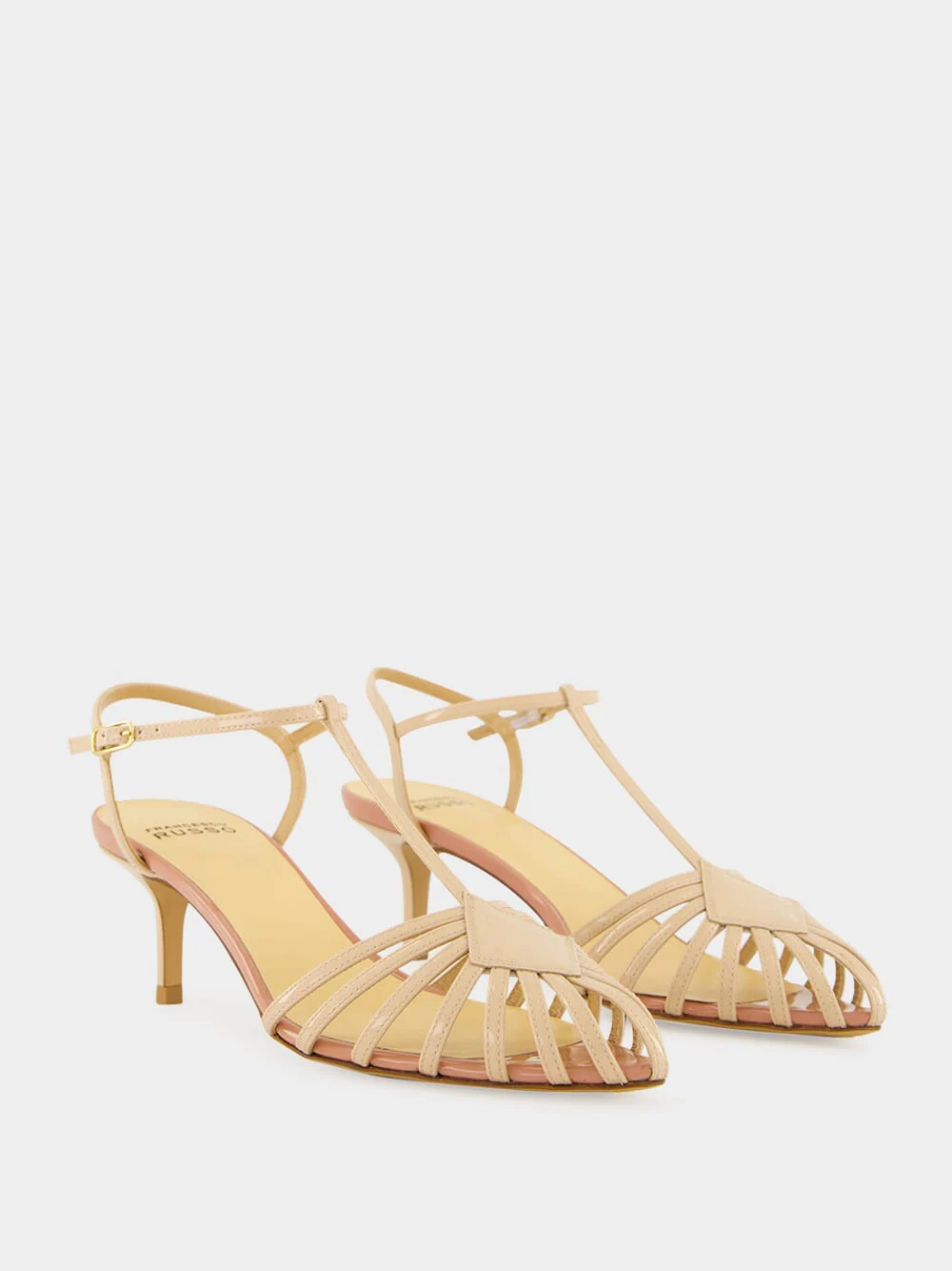 Powder Cage Sandals in Patent Leather - Image 3