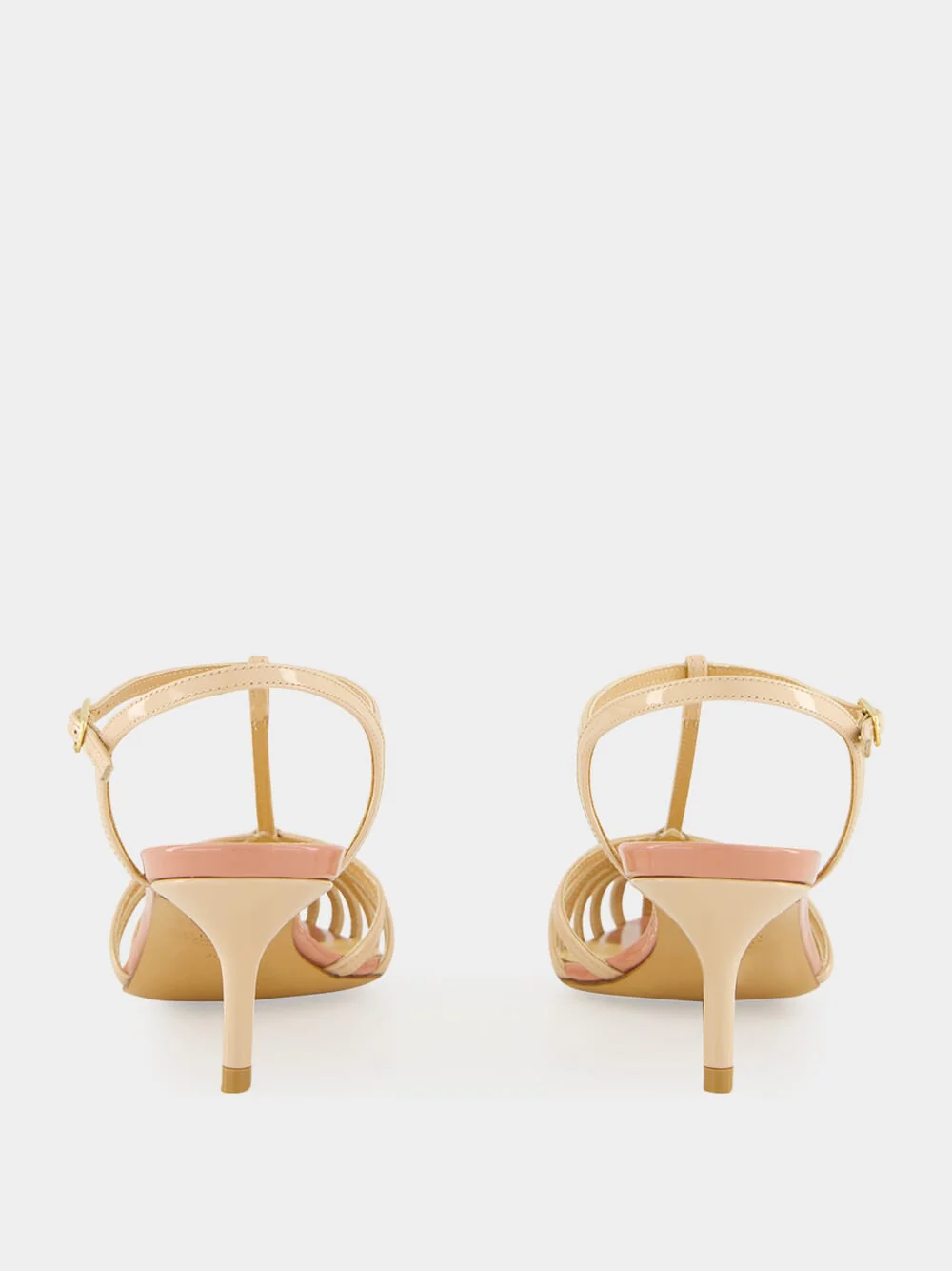Powder Cage Sandals in Patent Leather - Image 5