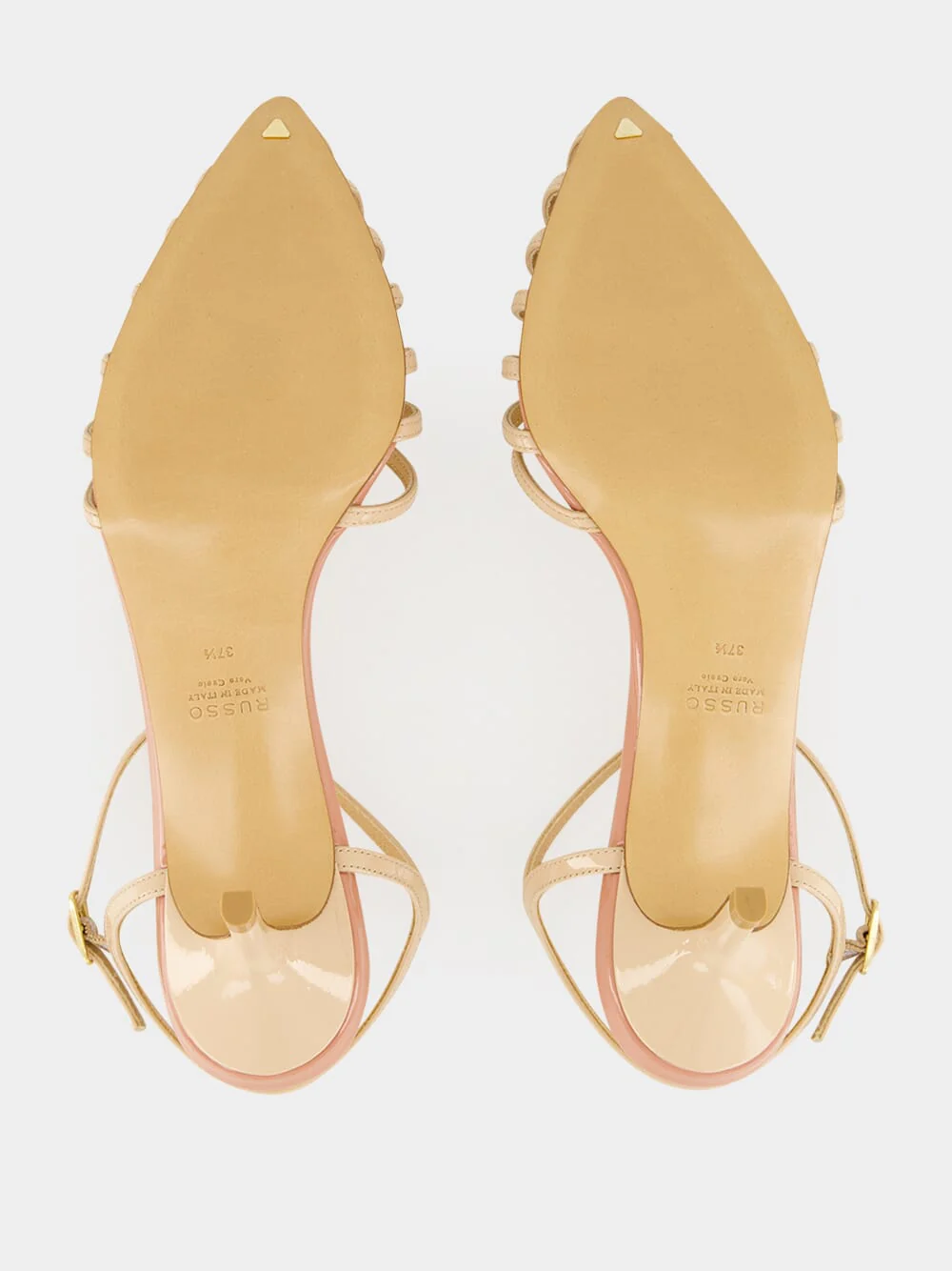 Powder Cage Sandals in Patent Leather - Image 6