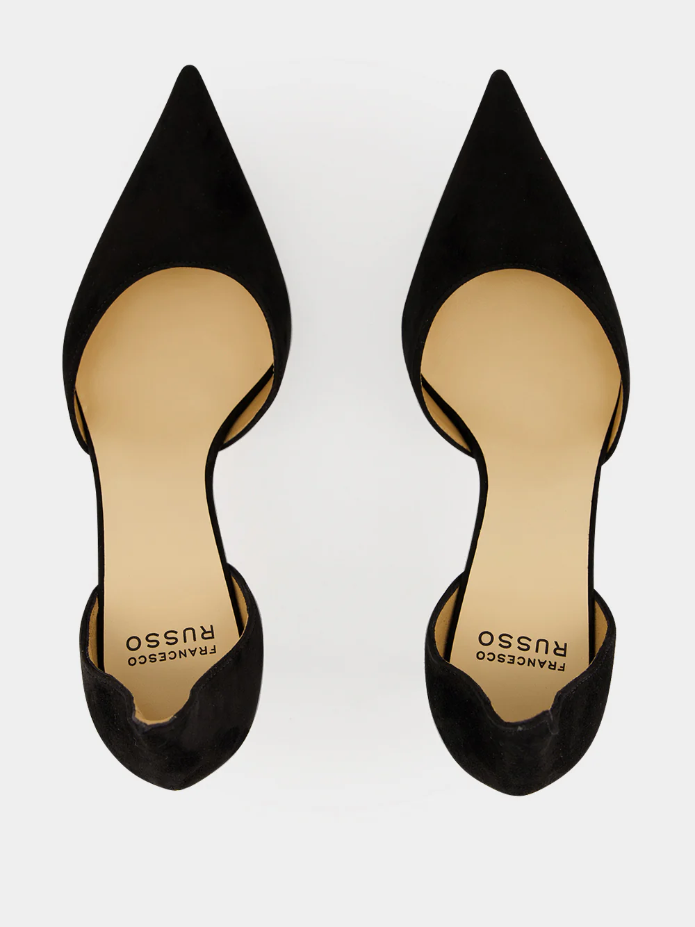 Black Suede High Back Pumps - Image 4
