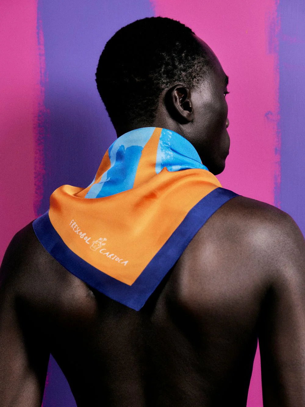 x John Booth Blue Lucia Scarf - Image 2