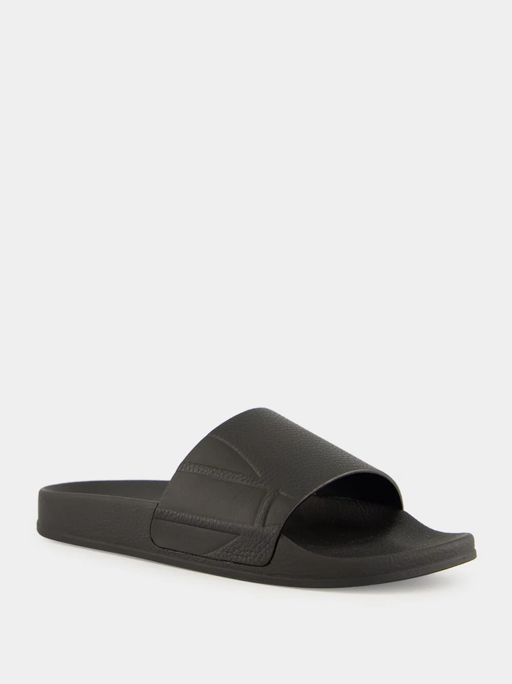 Black Humberto Leather Sliders - Image 2