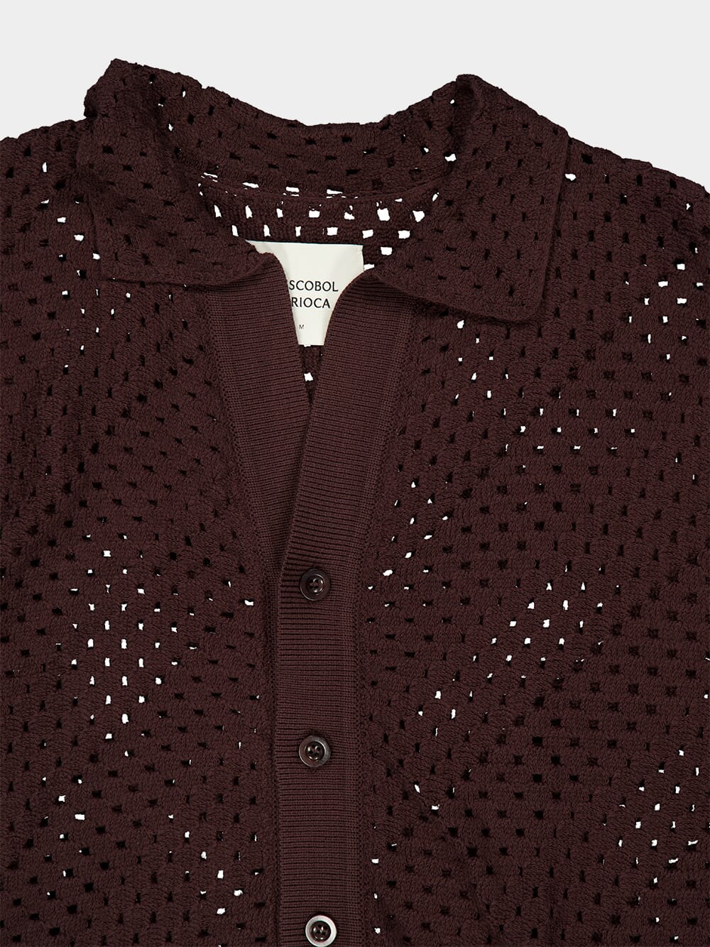 Cacao Brown Pinto Crochet Cardigan - Image 3