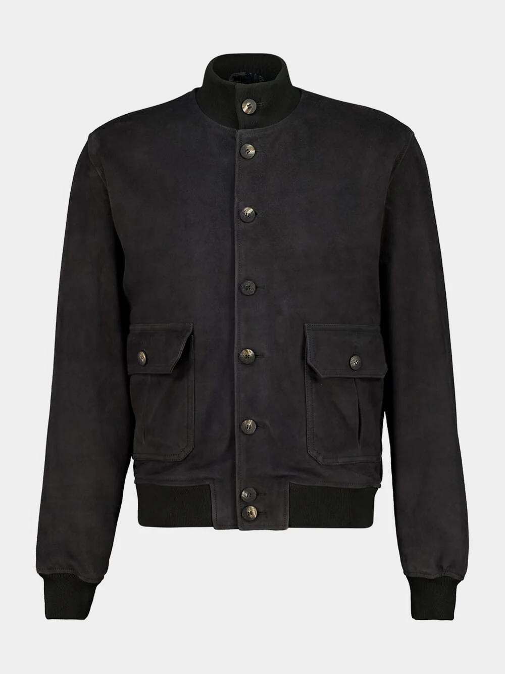 Cedar Grey Suede Bomber Jacket