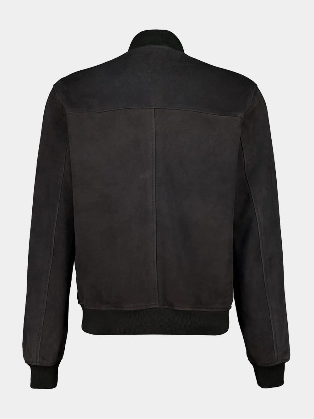 Cedar Grey Suede Bomber Jacket - Image 2