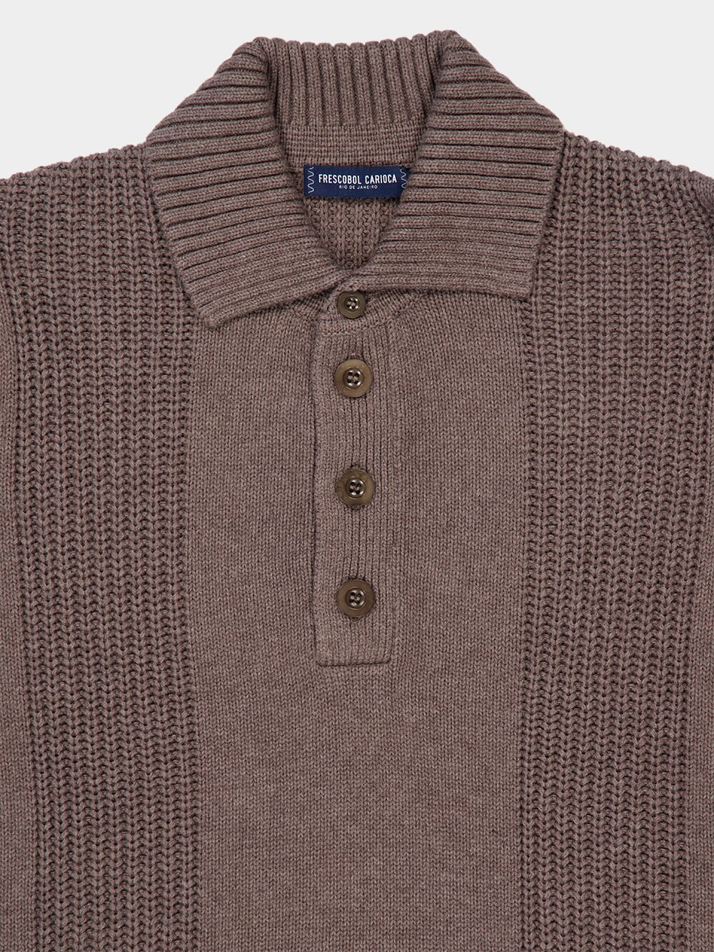 Cedra Grey Romano Cotton-Cashmere Polo - Image 3