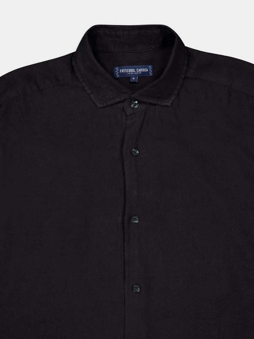 Antonio Black Linen Shirt - Image 4