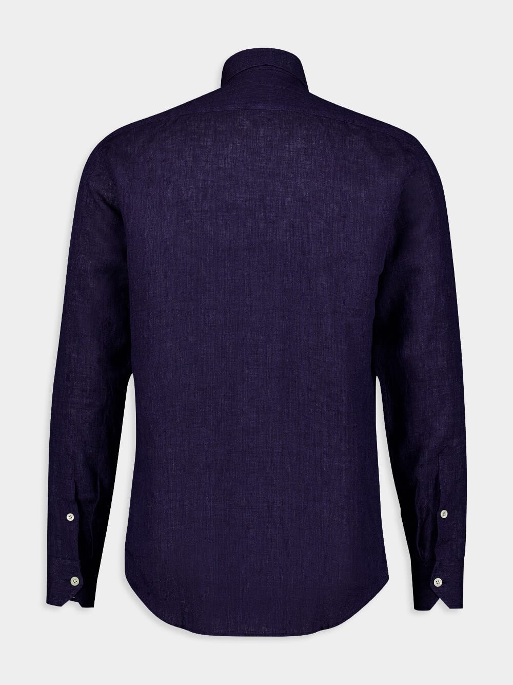 Antonio Midnight Blue Linen Shirt - Image 3