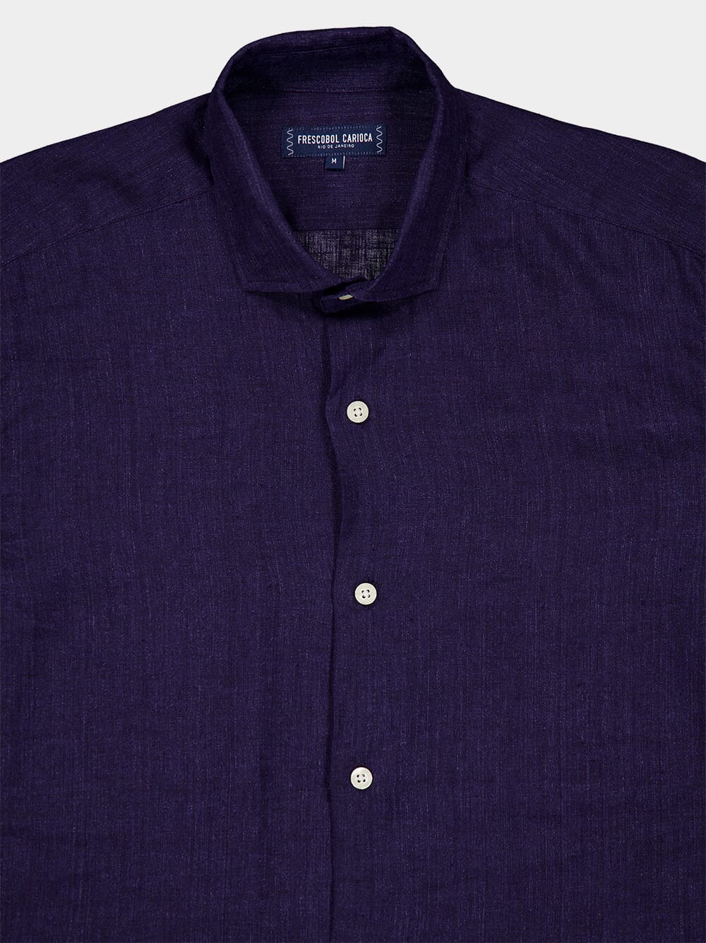 Antonio Midnight Blue Linen Shirt - Image 5