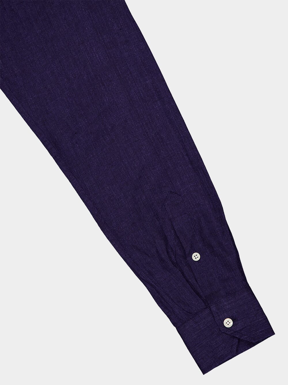 Antonio Midnight Blue Linen Shirt - Image 7