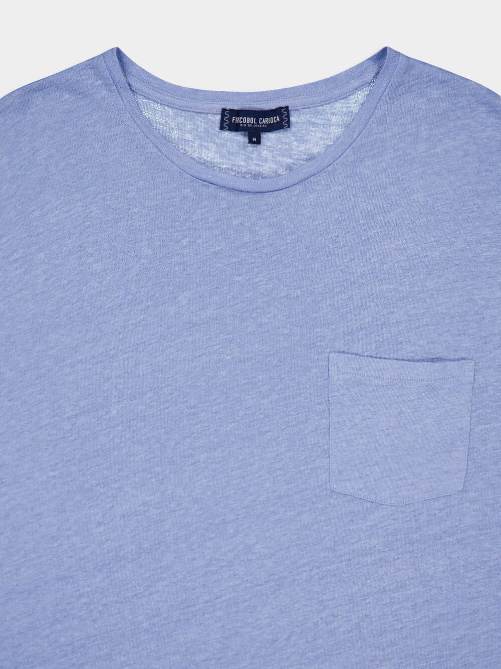 Carmo Linen Jersey Blue T-Shirt - Image 4