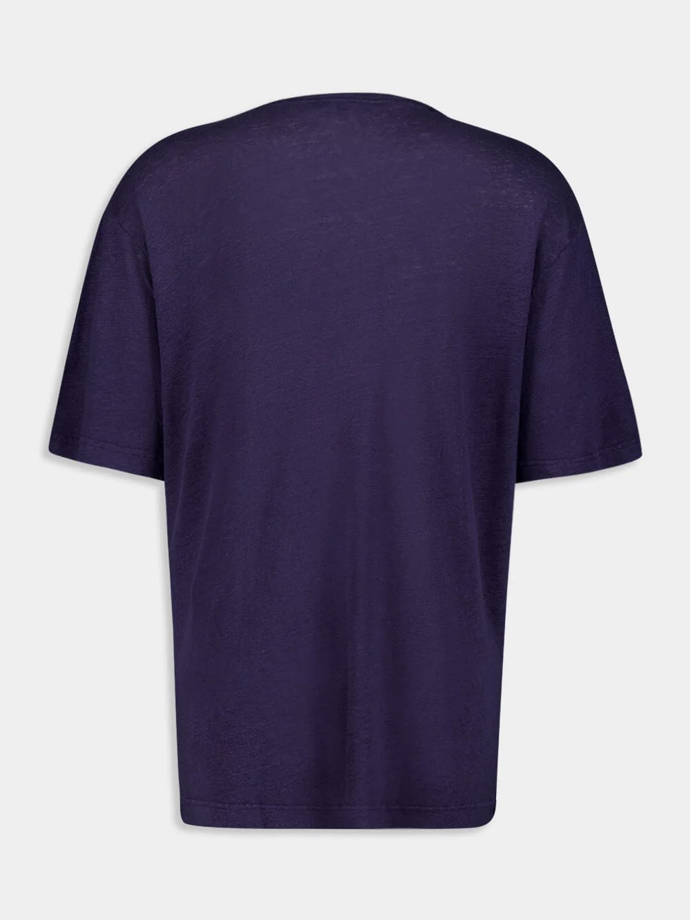 Carmo Midnight-Blue Linen Jersey T-Shirt - Image 3