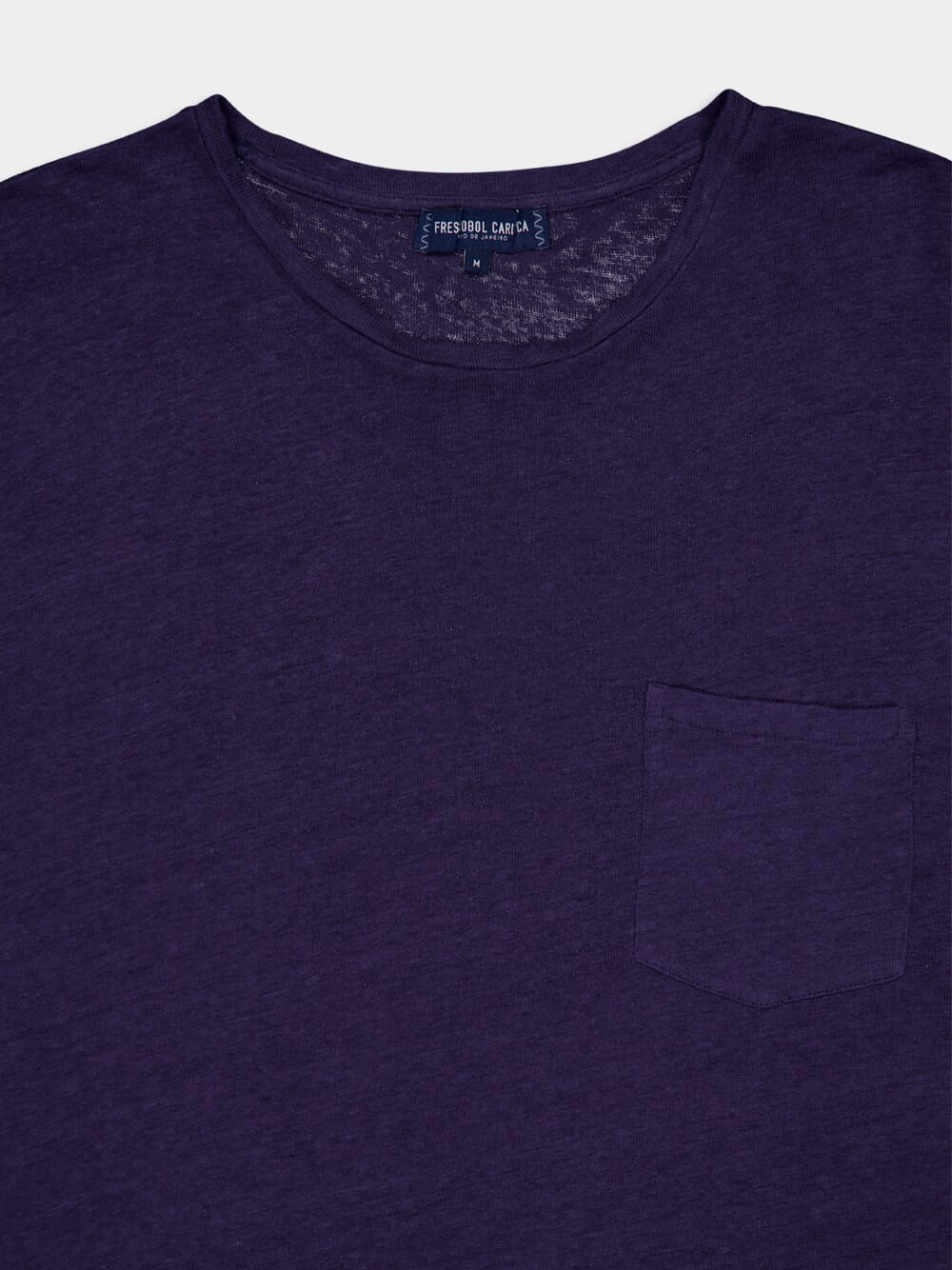 Carmo Midnight-Blue Linen Jersey T-Shirt - Image 4