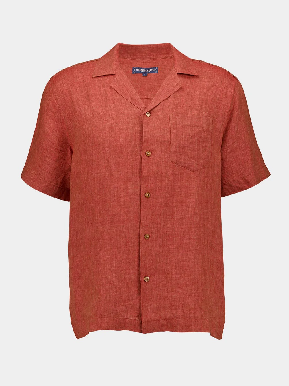 Dark Coral Angelo Linen Shirt - Image 2