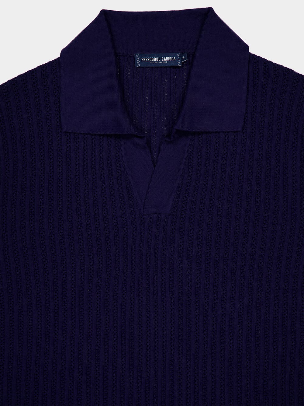 Dusk Chain Stitch Knit Polo - Image 3