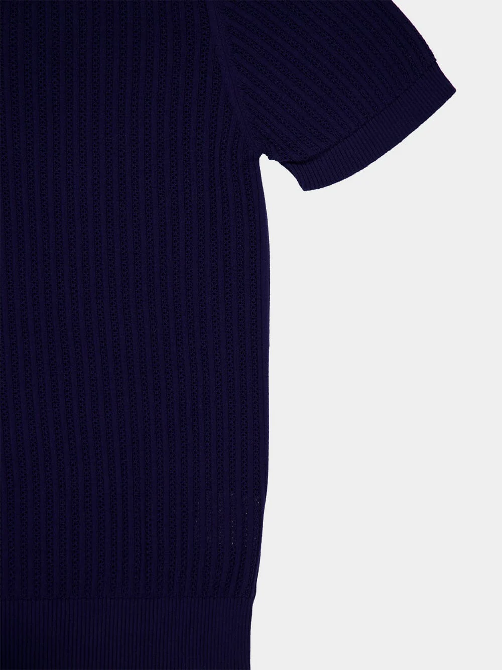 Dusk Chain Stitch Knit Polo - Image 4