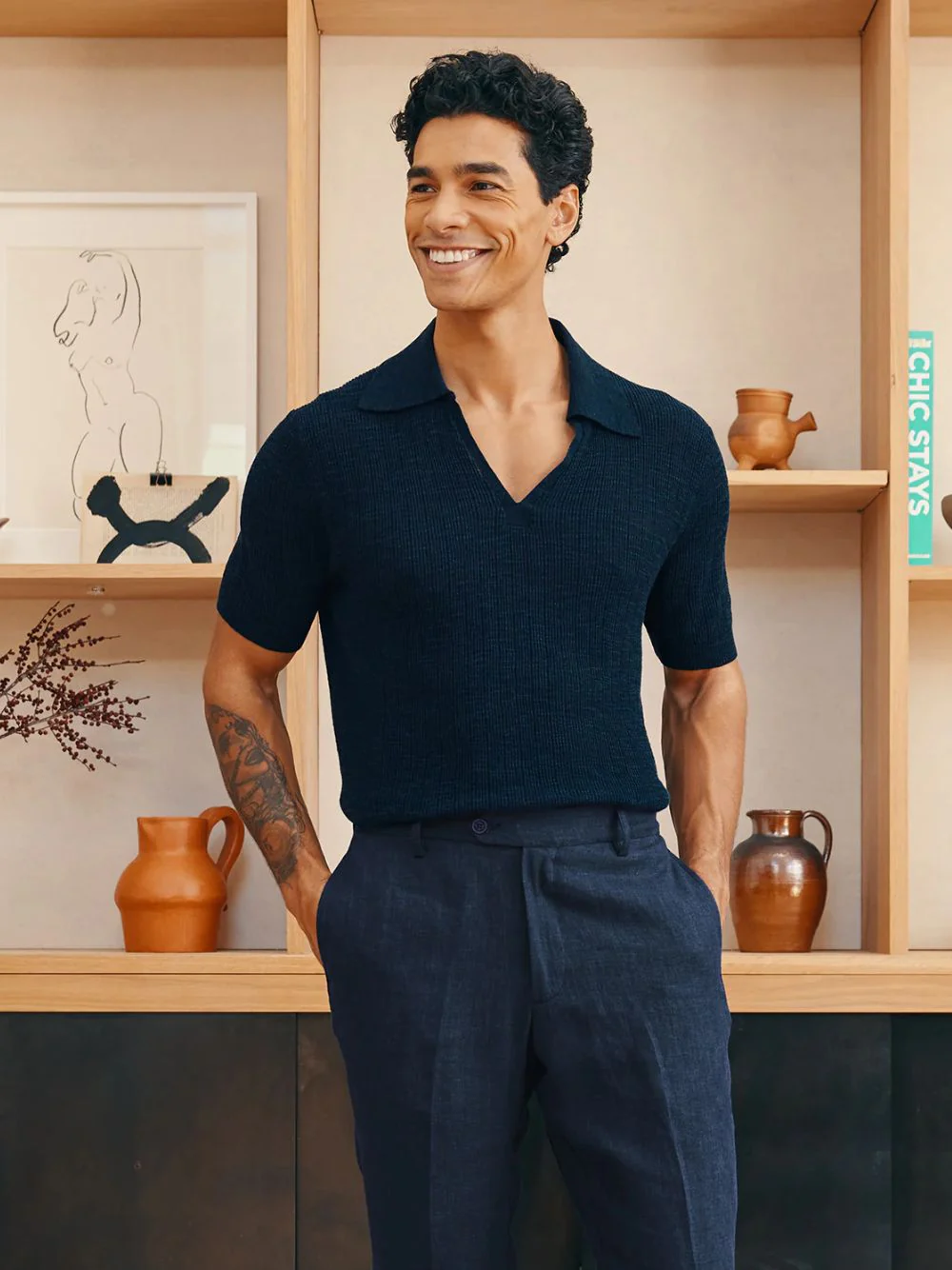 Joaquim Navy Polo - Image 2