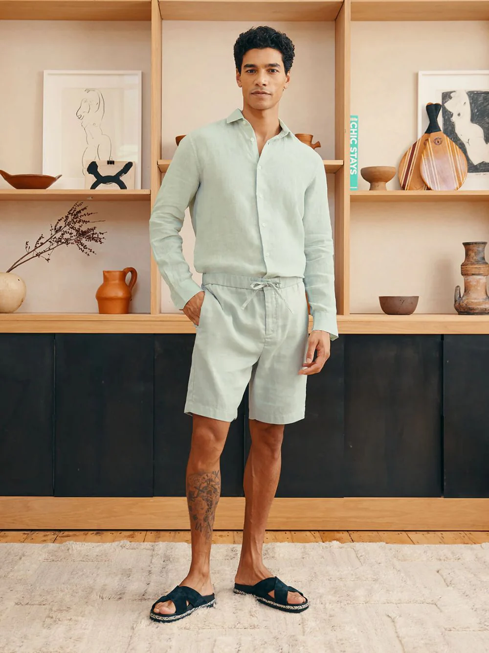 Mineral Felipe Linen Shorts - Image 2