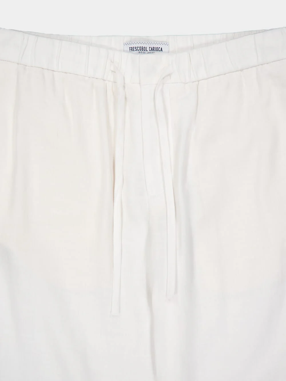 White Oscar Linen Trousers - Image 5