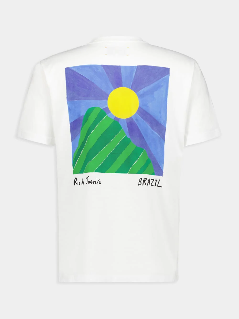 x John Booth Blue Rosa Cotton T-Shirt - Image 3