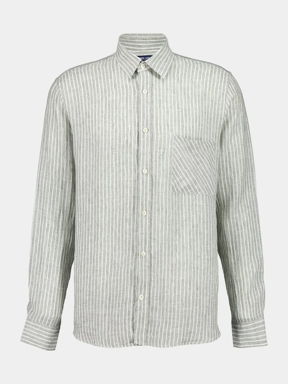 Dark Olive Telles Linen Shirt