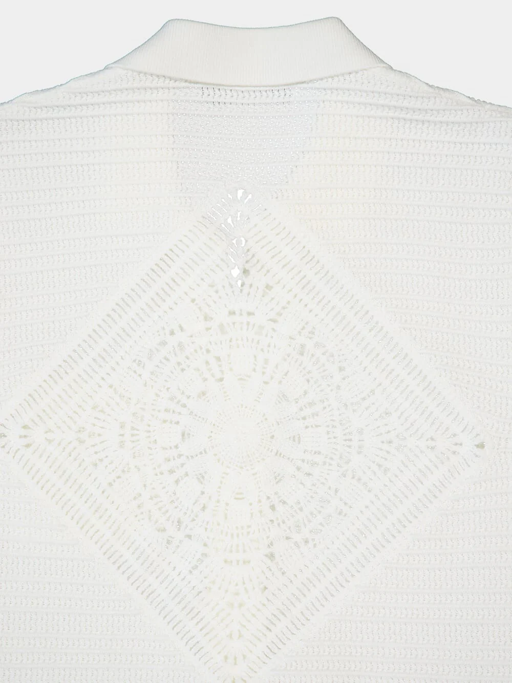 Ivory César Cotton Crochet Cardigan - Image 4