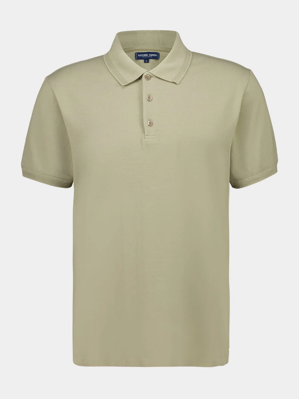 Khaki Green Horacio Cotton Polo Shirt