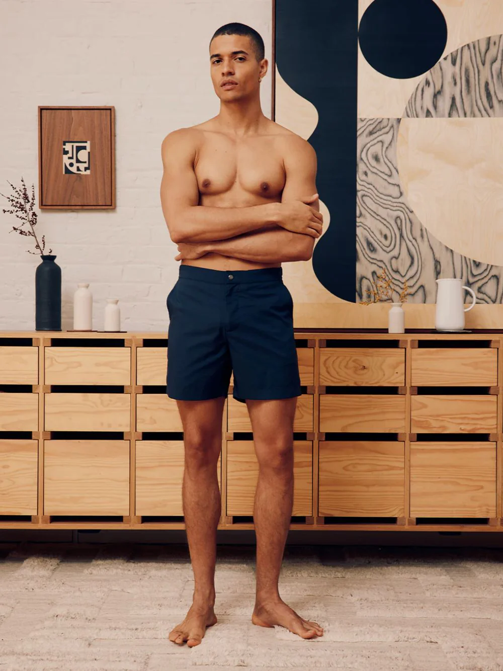 Navy Rio Tailored Swim Shorts - Image 2
