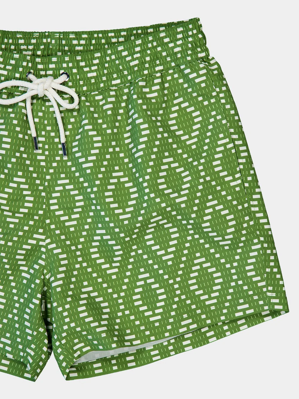 Parakeet Green and Ivory Rio Sport Swim Shorts - Image 3