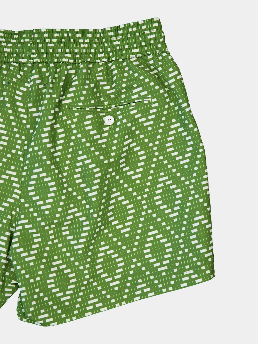 Parakeet Green and Ivory Rio Sport Swim Shorts - Image 4
