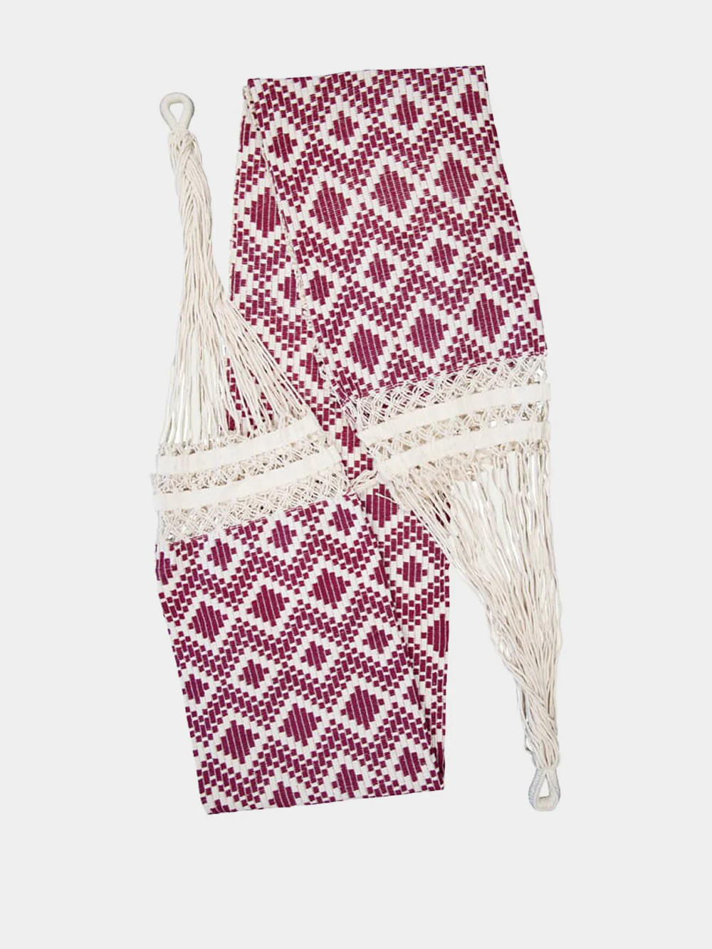 Red Simao Jacquard Hammock - Image 2