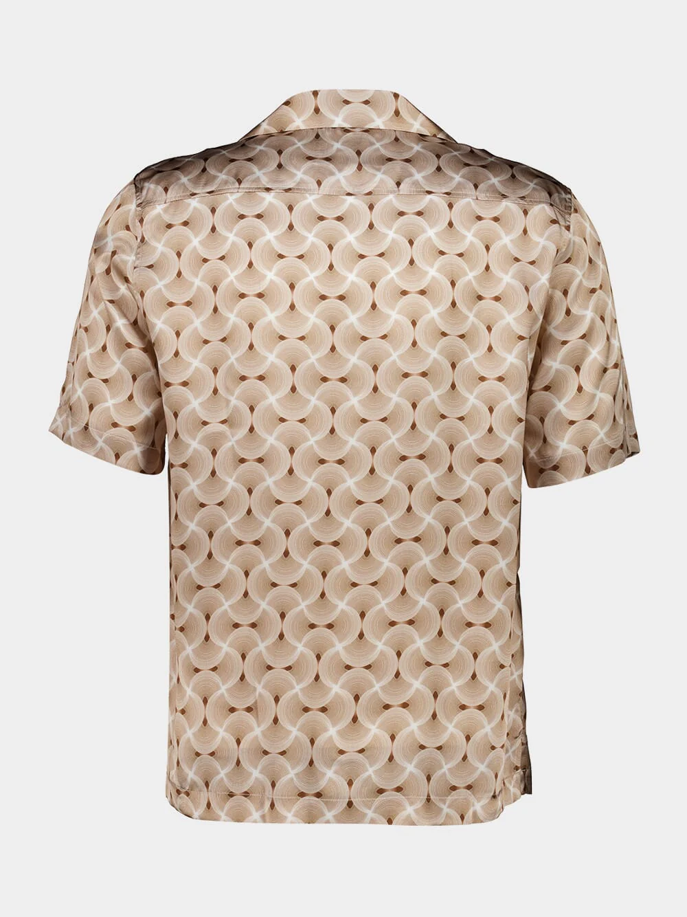 Brown Roberto Silk Printed Shirt - Image 2