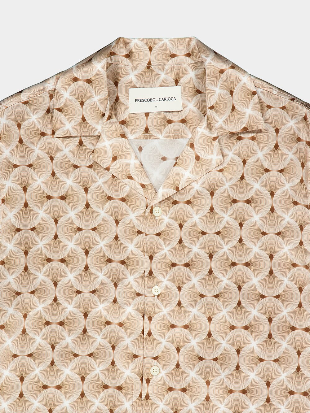 Brown Roberto Silk Printed Shirt - Image 3